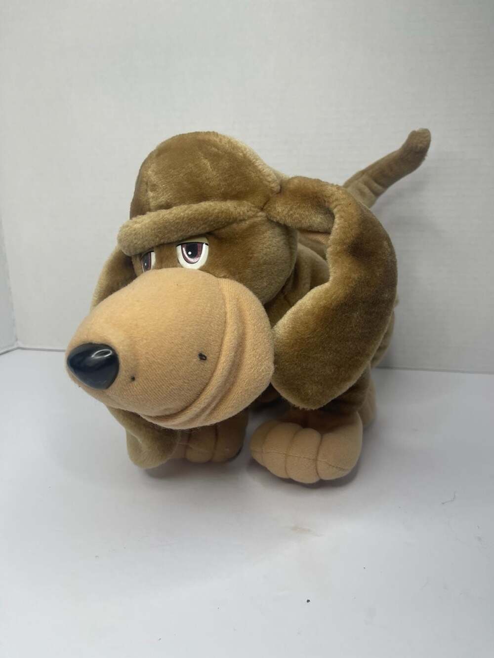 1990 Vintage Tonka Pooch Patrol Spike Brown Hound Dog Plush Toy